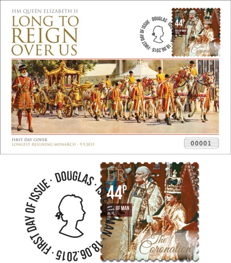 2015 Postal 9.9.15 commemorative of the Queen's longest reign. 